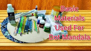 Materials required for dot mandala art || Peace of mind by Bonita Nath