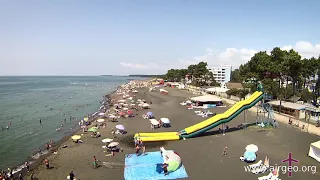 Magnetic sand beach in Ureki, Sakartvelo (republic of Georgia)