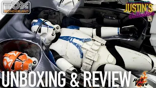 Hot Toys Clone Trooper 501st Battalion The Clone Wars Unboxing & Review