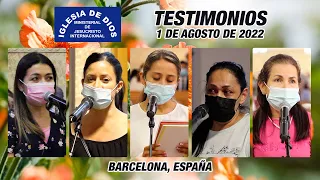 Testimonios, 1 de agosto de 2022 (Barcelona, España) #IDMJI