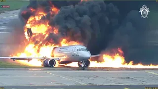 New footage shows 2019 plane crash at Moscow airport