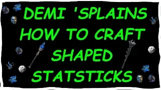 Budget Crafting Guide: Shaped Statsticks | Demi 'Splains