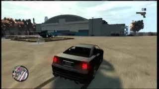 GTA IV BoGT Insane Stunt - Near mid air Crash w/ Double Barrel Role dodging missiles