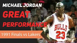 Michael Jordan 1991 NBA Finals Great Performance