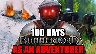 I Survived 100 Days as an ADVENTURING GROUP in Bannerlord... Here's What Happened