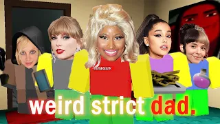 Celebrities Play WEIRD STRICT DAD (Roblox)