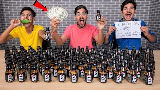 ₹1,00,000 Cold Drink Challenge🔥 | Looser Will Public Dance