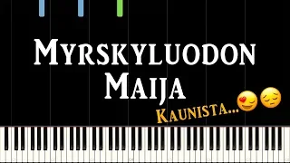 Myrskyluodon Maija - EASY piano tutorial