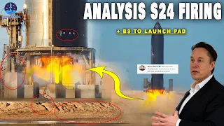 Analysis Ship 24 engine Static Fire! NEW Super Heavy hit the launch complex for TESTING...