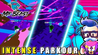 INTENSE PARKOUR RACE YOU SHOULD TRY IT! PLAY NEW MRBEAST WORKSHOP MAPS IN STUMBLE GUYS