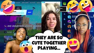 ISHOWSPEED PLAYS FORTNITE WITH HIS GIRLFRIEND AALIYAH