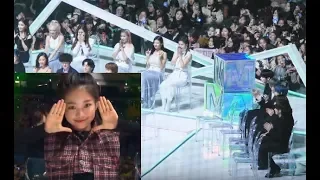 TXT and ITZY Reaction to Na Haeun Dancing To Best Female Dance Nominees MMA 2019