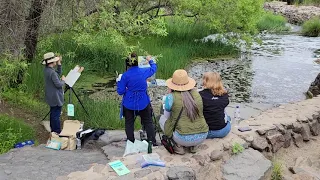 Urban Sketchers at Old Mission Dam 2024