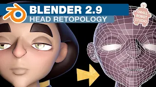 Blender 3D Step by Step Head Retopology Tutorial