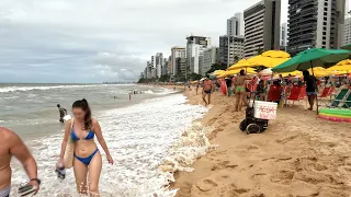 PRAIA DE BOA VIAGEM RECIFE SÁBADO 09 DE JULHO DE 2022 PISCINAS MARÉ CHEIA PE BRASIL