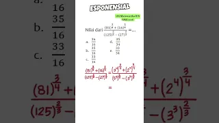 Soal Eksponen Kelas 10 #matematika #shorts