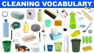 English Vocabulary - 100 CLEANING ITEMS