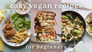 3 EASY VEGAN RECIPES FOR BEGINNERS #VEGANUARY