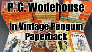 P G Wodehouse - In Vintage - Penguin + Other Paperbacks - Beautiful Vintage Plum!