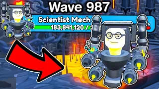 *NEUER* SCIENTIST MECH In Toilet Tower Defense!