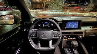 2024 Toyota Tacoma SR5 XtraCab 4X4 - POV Night Driving Impressions