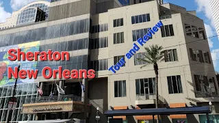 Sheraton New Orleans Hotel French Quarter Room Tour and Review #neworleans #sheraton #marriott