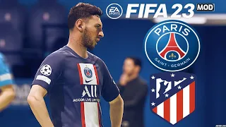 PSG vs ATLETICO MADRID FIFA 23 MOD PS5 Realistic Gameplay & Graphics Ultimate Difficulty Career