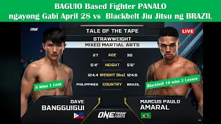 Dave Bangguigui debut fight in One Championship  vs Marcus Paulo Amaral Fight