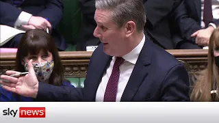 Partygate: Starmer police jibe prompts laughter in Commons