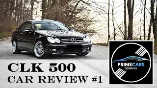 Mercedes CLK 500 REVIEW POV AUTOBAHN ACCELERATION NO SPEED LIMIT