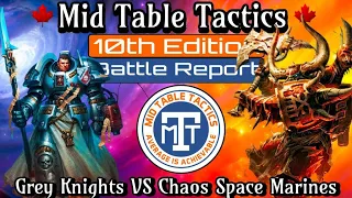 Warhammer 40k Battle Report 10th Edition: Grey Knights VS Chaos Space Marines