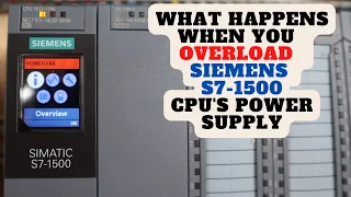 Siemens S7-1500 series PLC rack expansion with additional PS 24W 24Vdc power supply.
