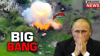 Big Earthquake in the Kremlin! Ukraine Blows Up Russian Ammunition Depot in Bakhmut!