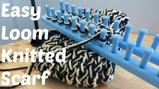 Easy Loom Knitted Scarf