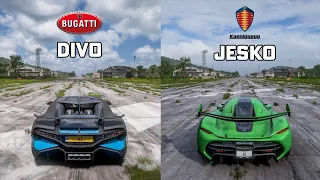 Forza Horizon 5 - KOENIGSEGG JESKO vs BUGATTI DIVO