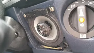 Mercedes R107 300SL Alpine speaker upgrade