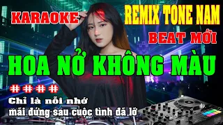 Karaoke Hoa Nở Không Màu Remix Tone Nam Beat Chuẩn 2024