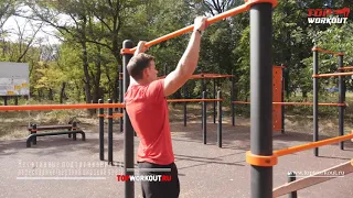 TopWorkout Start. Негативные подтягивания на перекладине верхний широкий хват. Версия 2