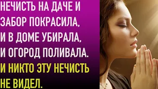 Нечисть на даче и забор покрасила, и в доме убирала, и огород поливала. И никто эту нечисть не видел