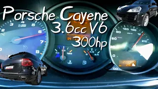 Porsche Cayene 3.6cc v6 300hp speed acceleration 4K