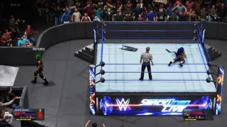 WWE2K20 SD SHOTZI ATTACKS SASHA BANKS