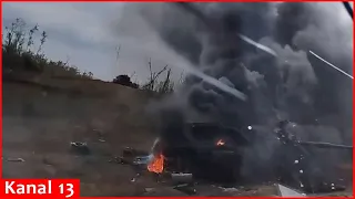 UK-supplied Challenger 2 tank is destroyed in Ukraine