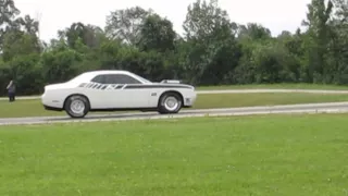 First Burnout - New Dodge Challenger MOPAR Drag Pac 426 HEMI