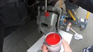 How to paint your brake caliper w. brake caliper lacquer set (Foliatec Racing Rosso) Mazda CX-5 DIY