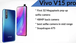 vivo V15 pro latest smartphone 2019 | first 32mp pop up selfie camera in mid range phone