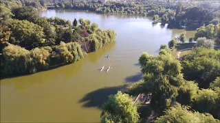 Bucharest IOR Park and Lake in the morning. Bebop 1.