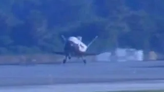 US Airforce Boeing X-37B Spaceplane Lands Back At Cape Canaveral Footage