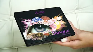 Klara Cosmetics Shanghai eyeshadow palette closeup