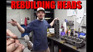 Watch How To Rebuild Jeep 5.2 V8 Heads! Step-by-step! See What All It Takes.