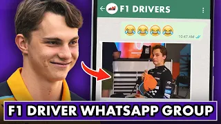 What the F1 Driver WhatsApp group is REALLY like…